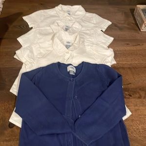 5T Peter Pan girls, uniform lot with 5T cardigan